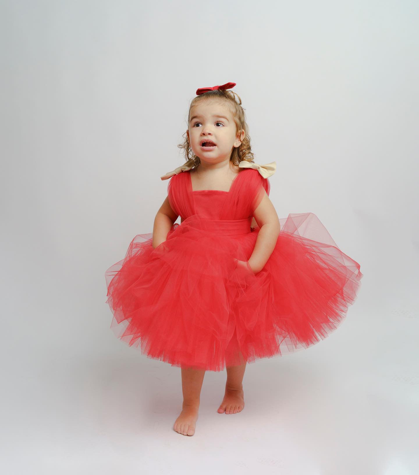 Elena - Robe en tulle volumineuse pour enfant couleur personnalisable