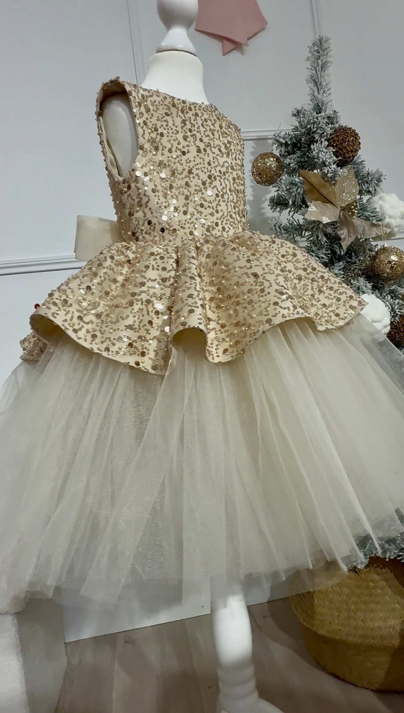 Ivy - Robe sans manches à sequins pour fille
