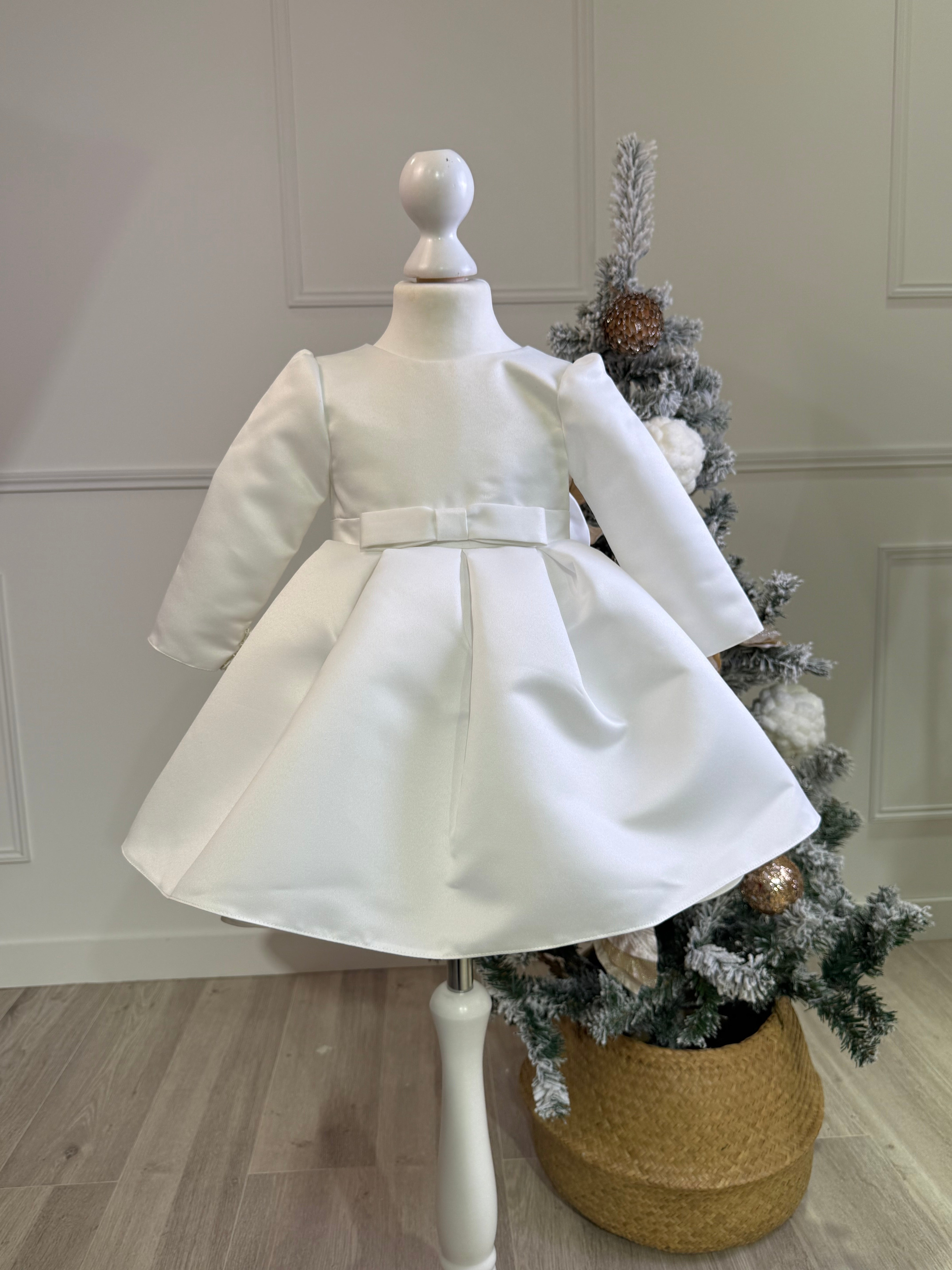 Ella - Robe manches longues en satin