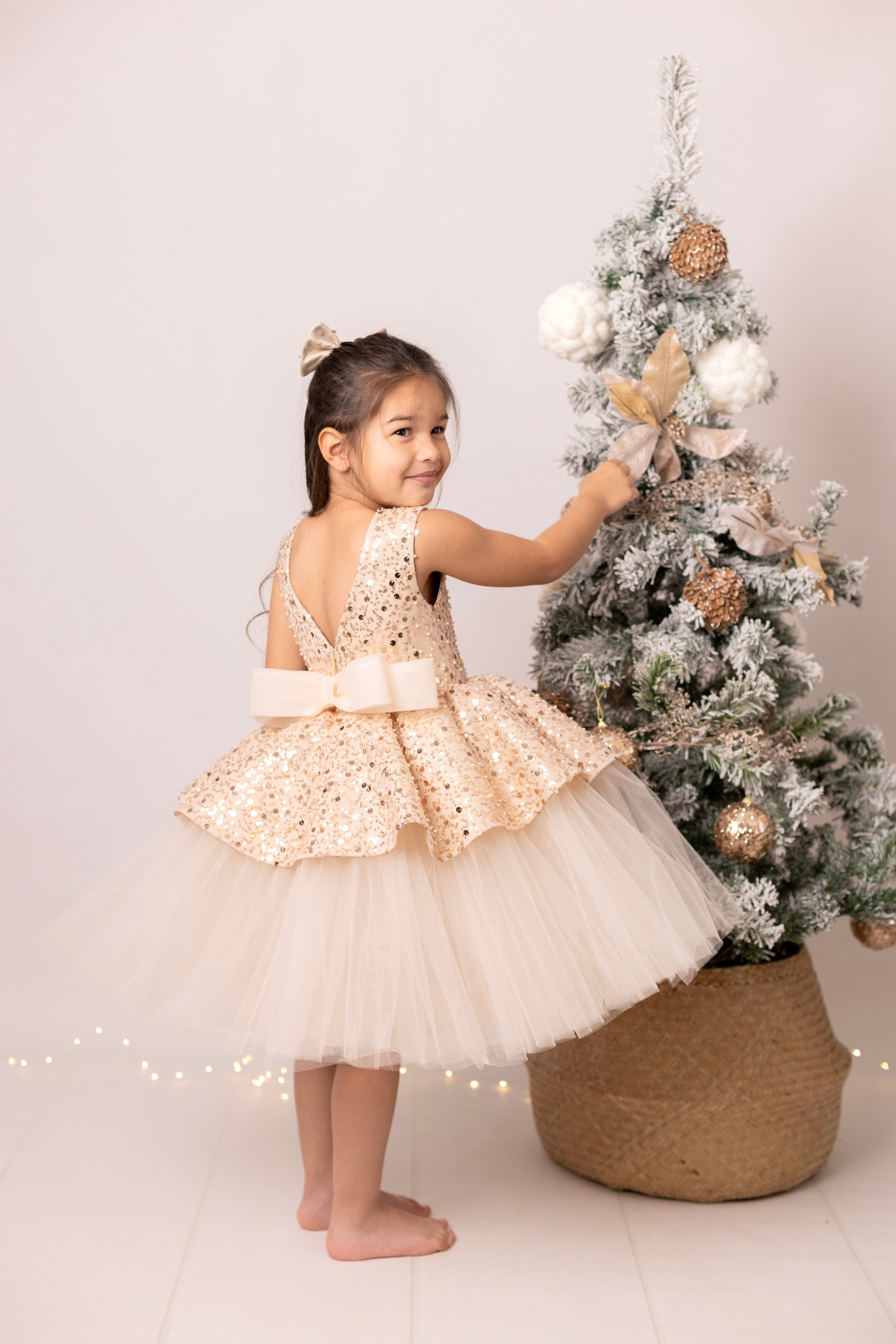 Ivy - Robe sans manches à sequins pour fille