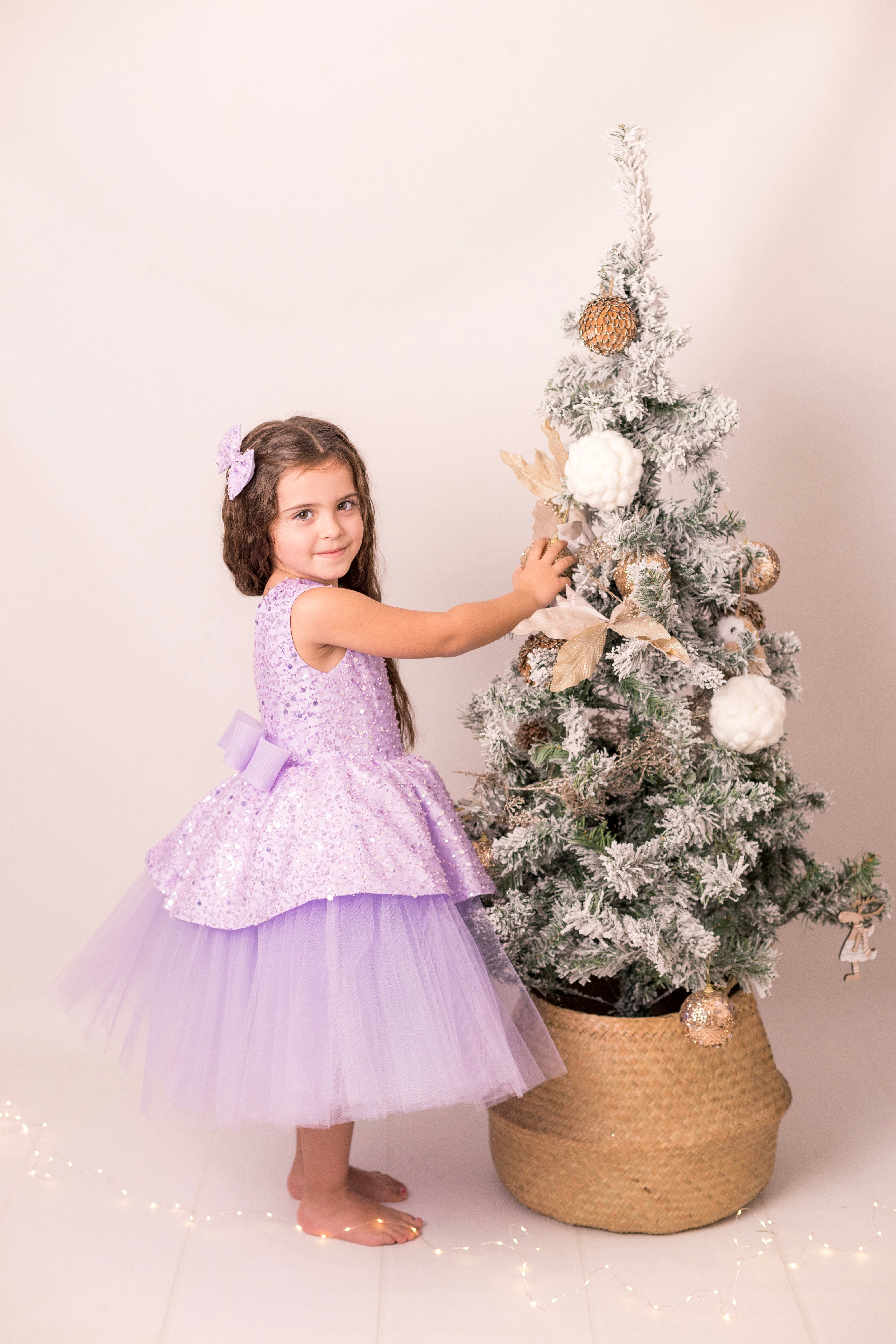 Ivy - Robe sans manches à sequins pour fille