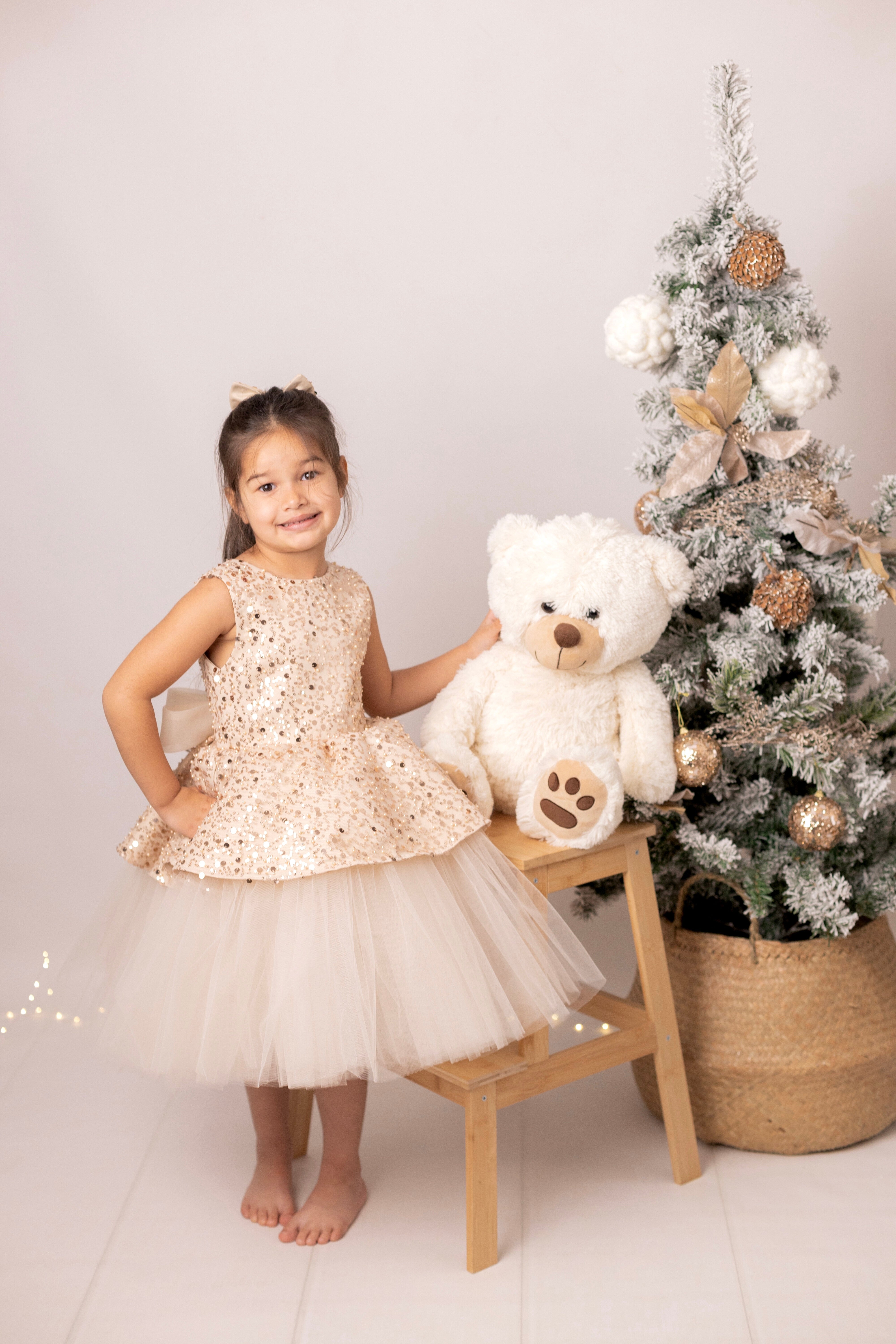 Ivy - Robe sans manches à sequins pour fille