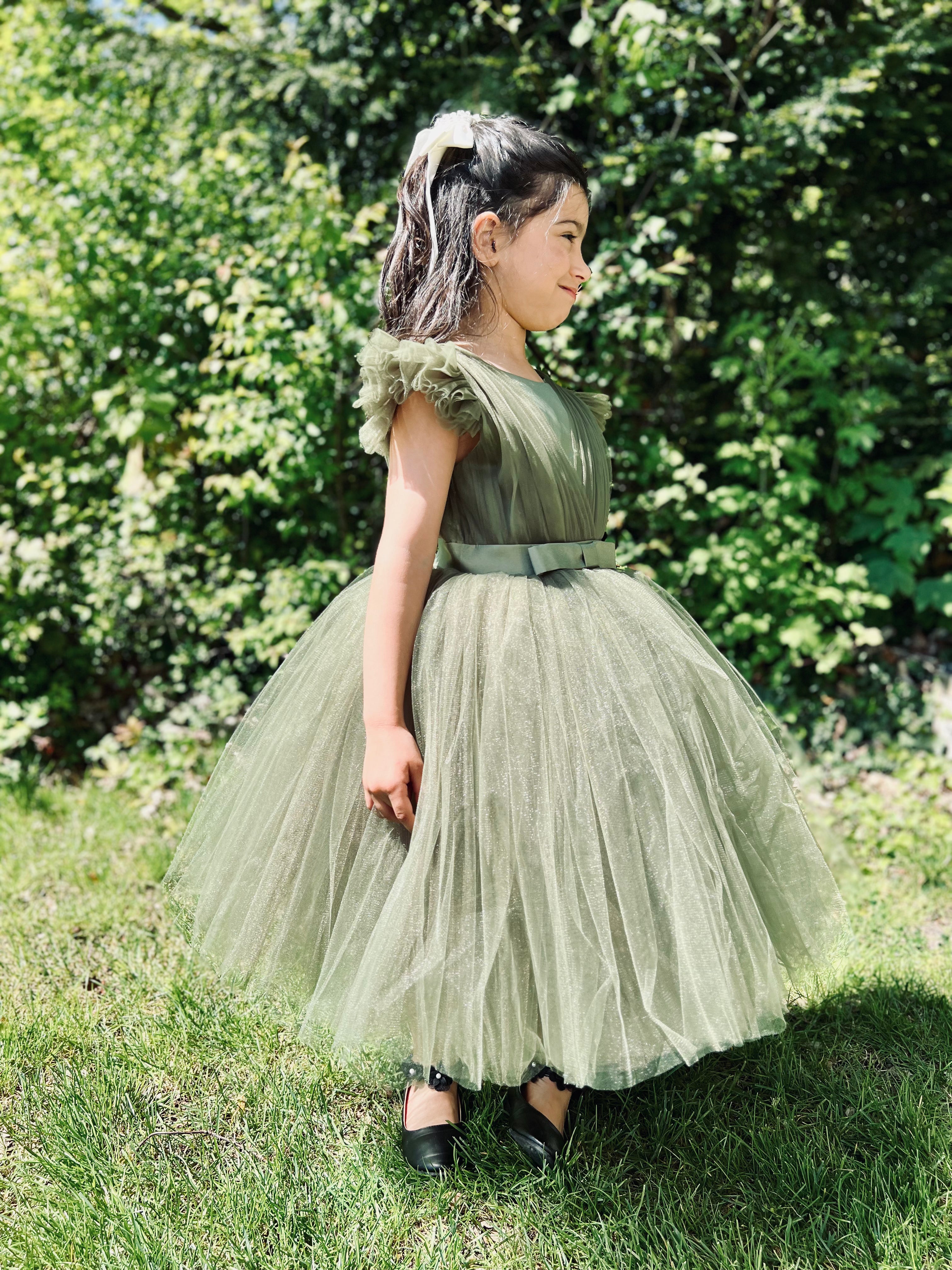 Eva - Robe de cérémonie en tulle pour fille