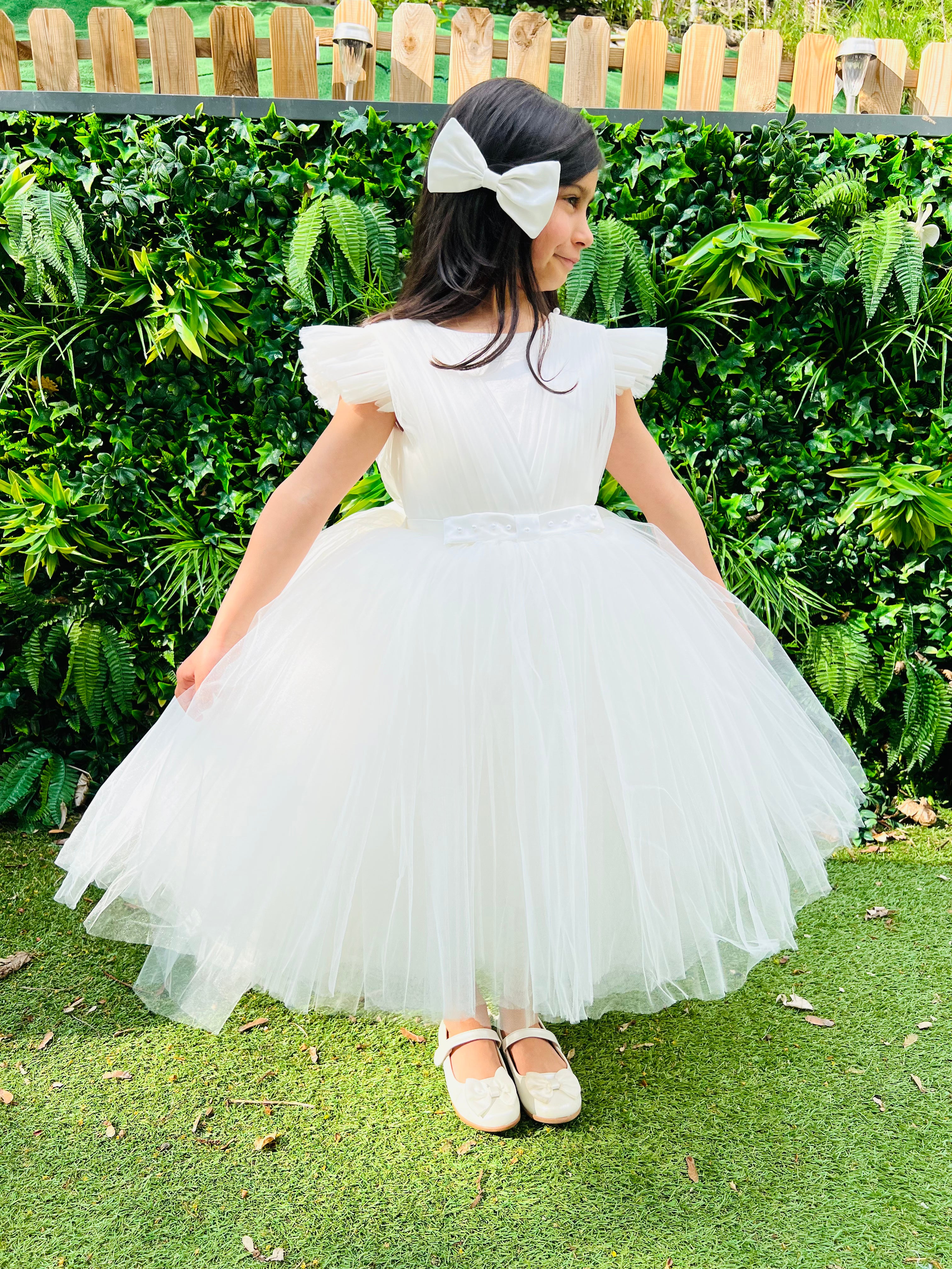 Eva - Robe avec traine rétractable pour mariage