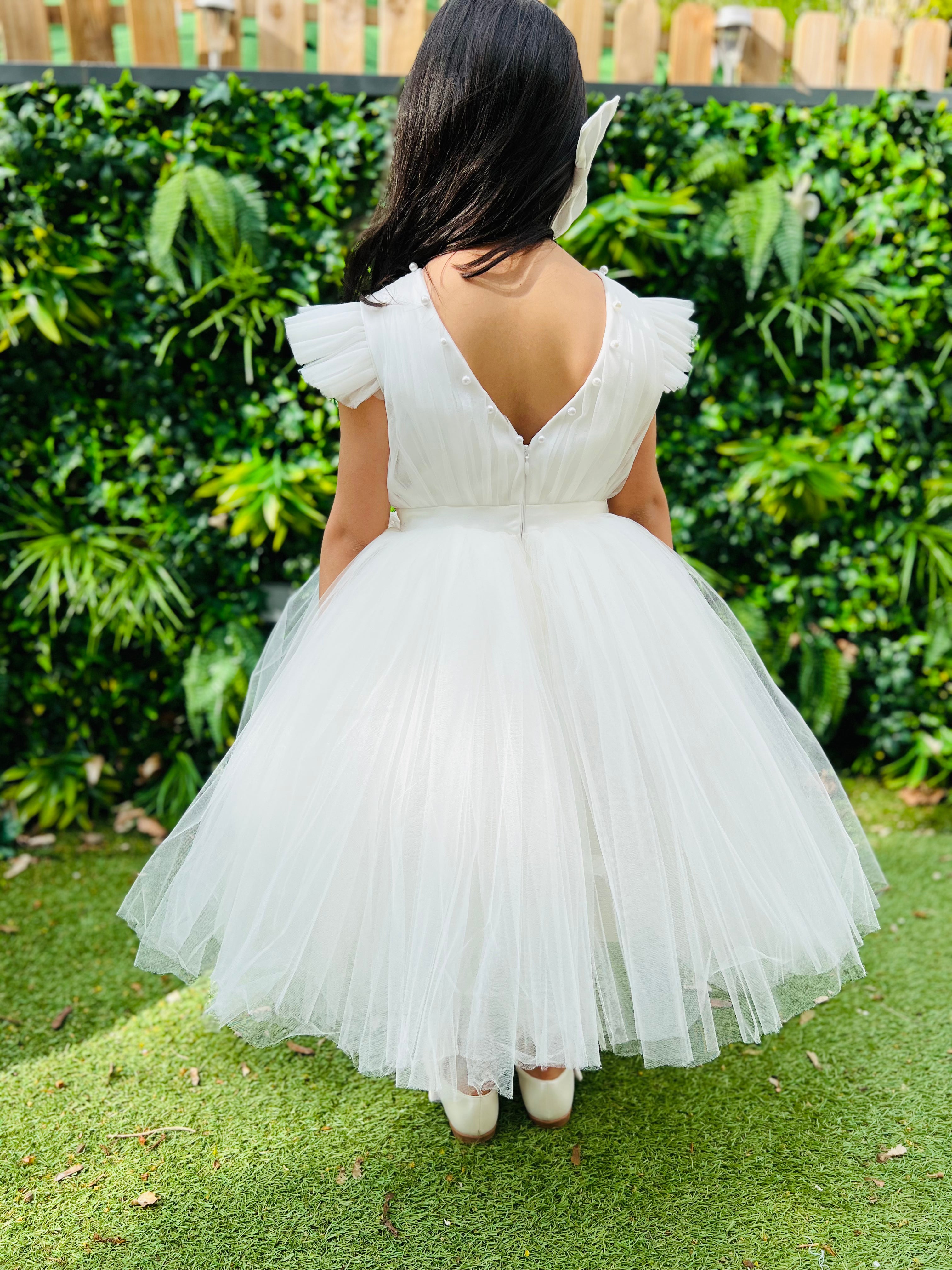 Eva - Robe avec traine rétractable pour mariage