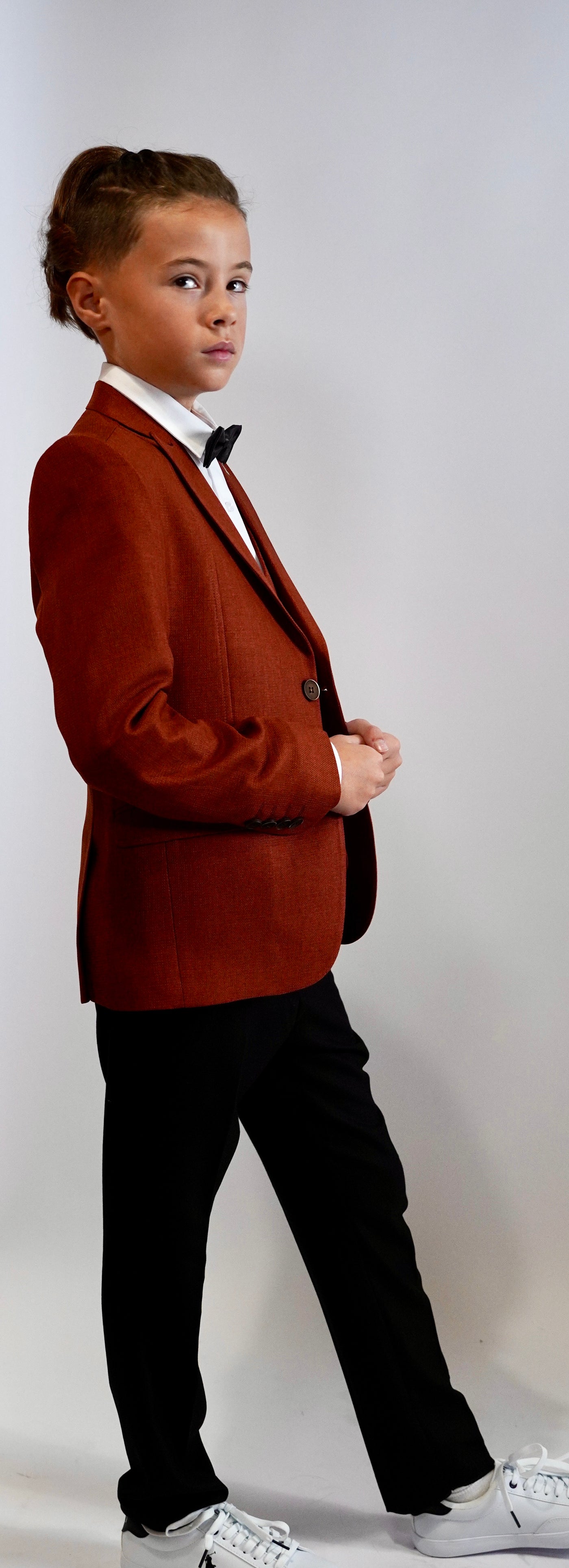 Pharrell - Costume couleur terracotta 5 pièces pour enfant