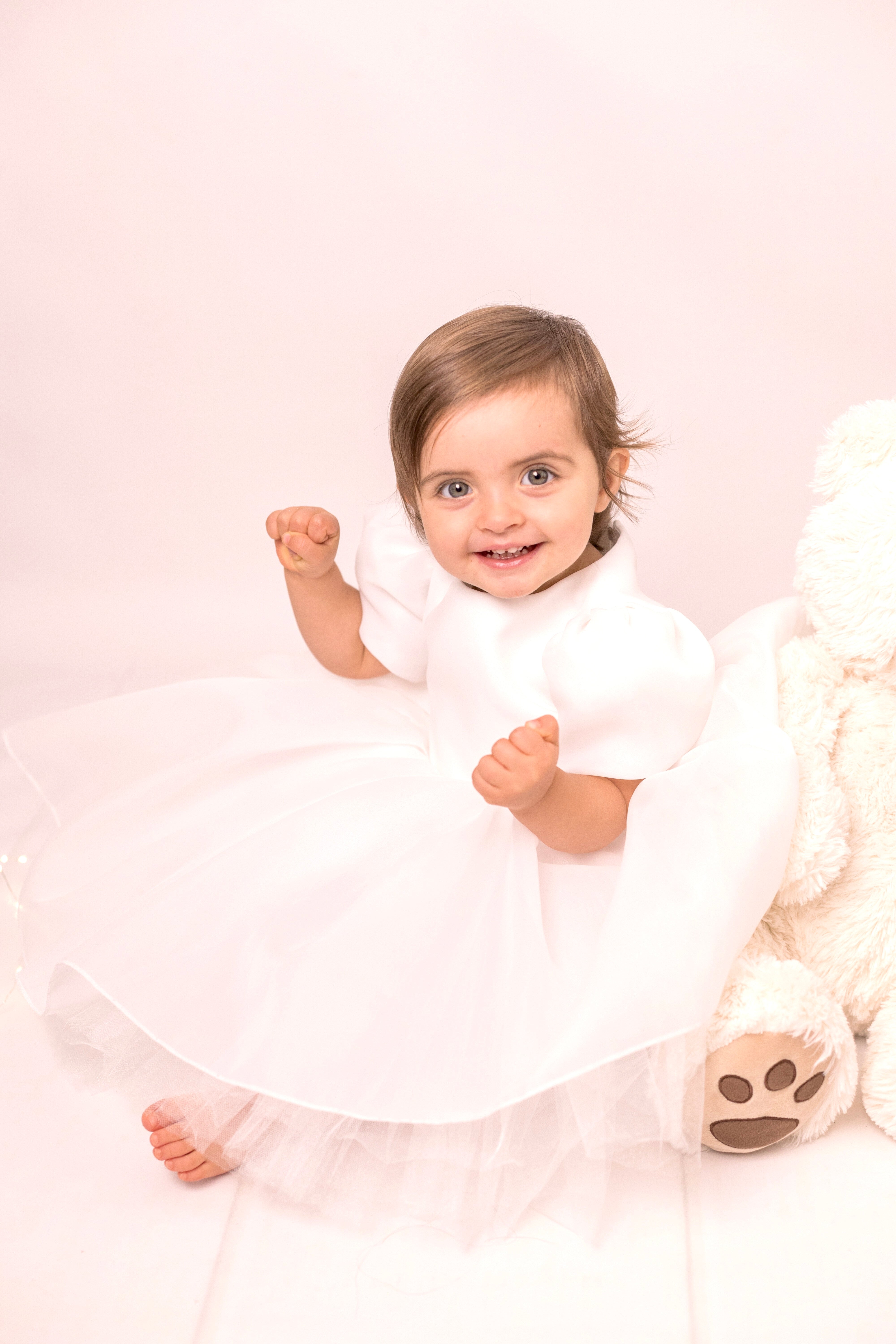 robe blanche baptême