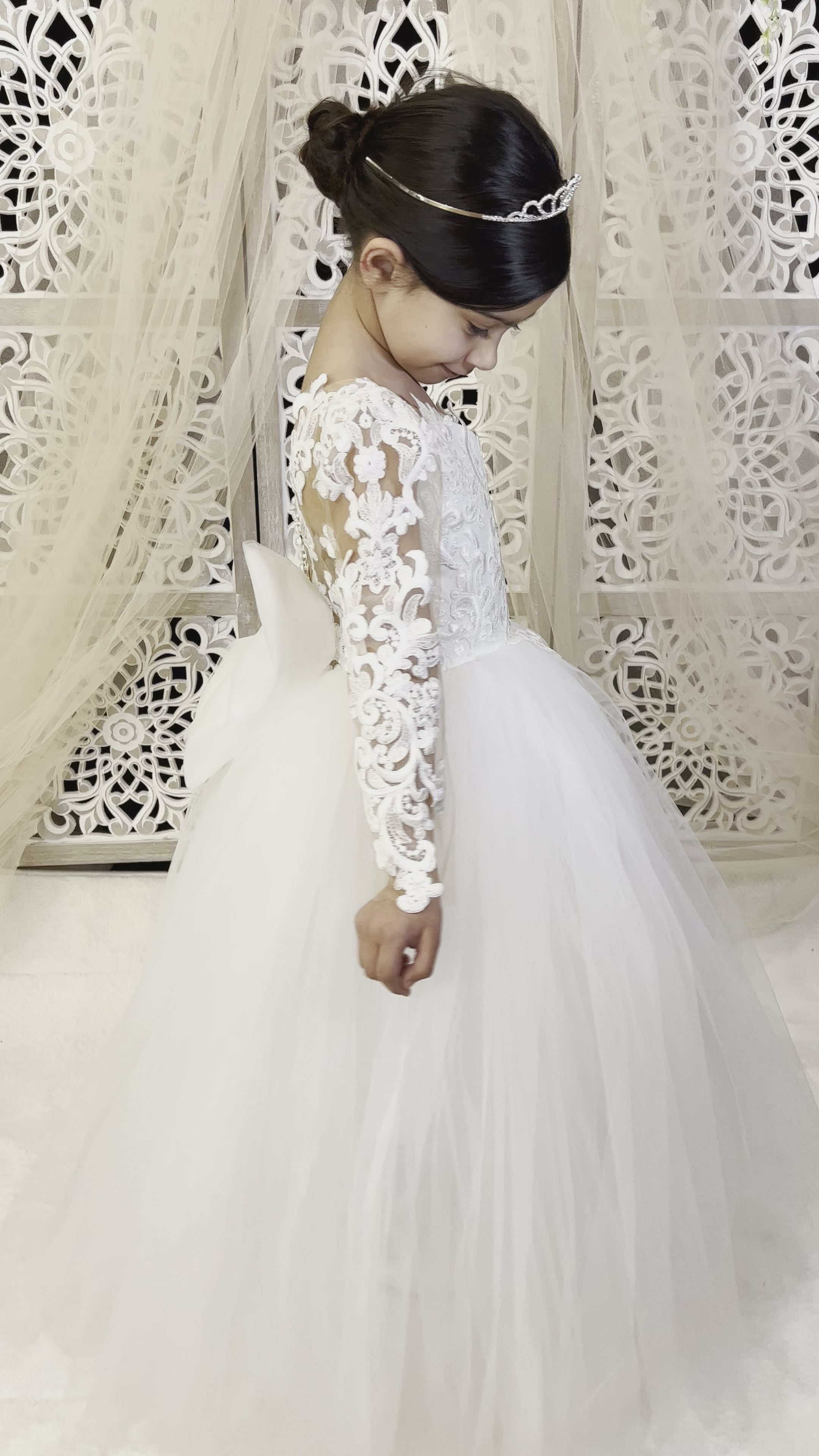 Alma - Robe blanche de mini mariée 