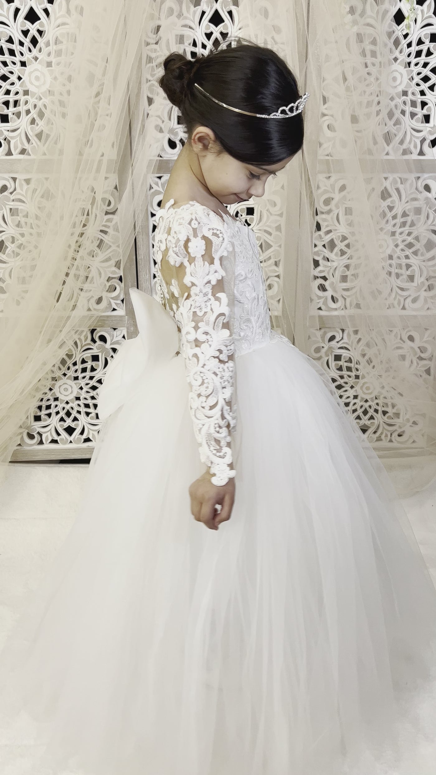 mini robe de mariée enfant