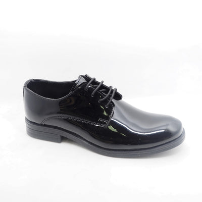 chaussures noires vernis à lacets pour garçon